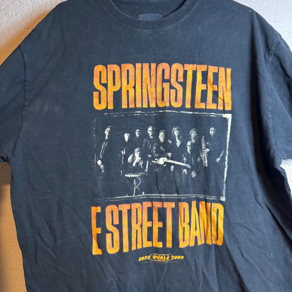 Bruce Springsteen and the E Street Band 2023 World Tour Black T Shirt XL